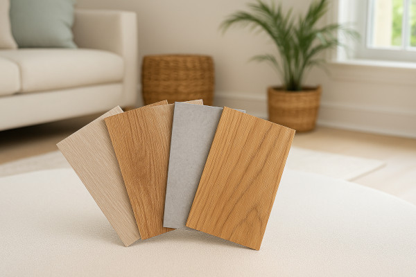 modern flooring material samples