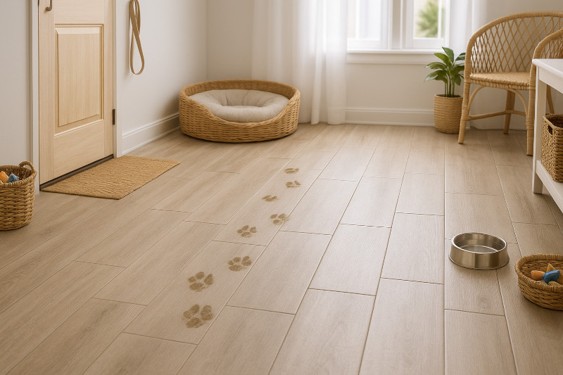 waterproof vinyl flooring and coastal-style finishes